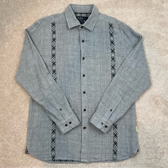 Nat Nast Other - Nat Nash Shirt Adult Medium Gray Button Up Long Sleeve Soft Luxury Preppy Men